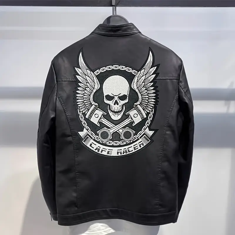 Embleme textile Petic textil Emblema Patch Petic 3D Skull, negru